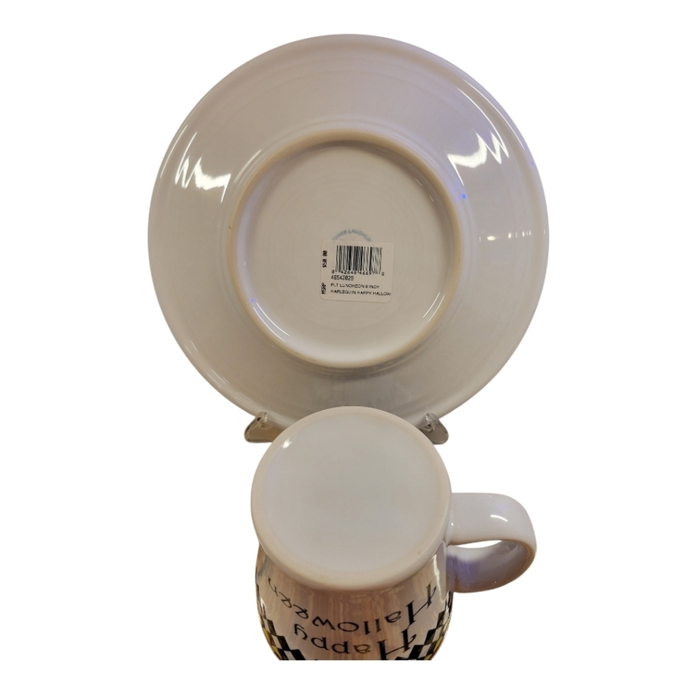 FIESTA Halloween HARLEQUIN Mug and Plate Set #2 - Picture 2 of 5